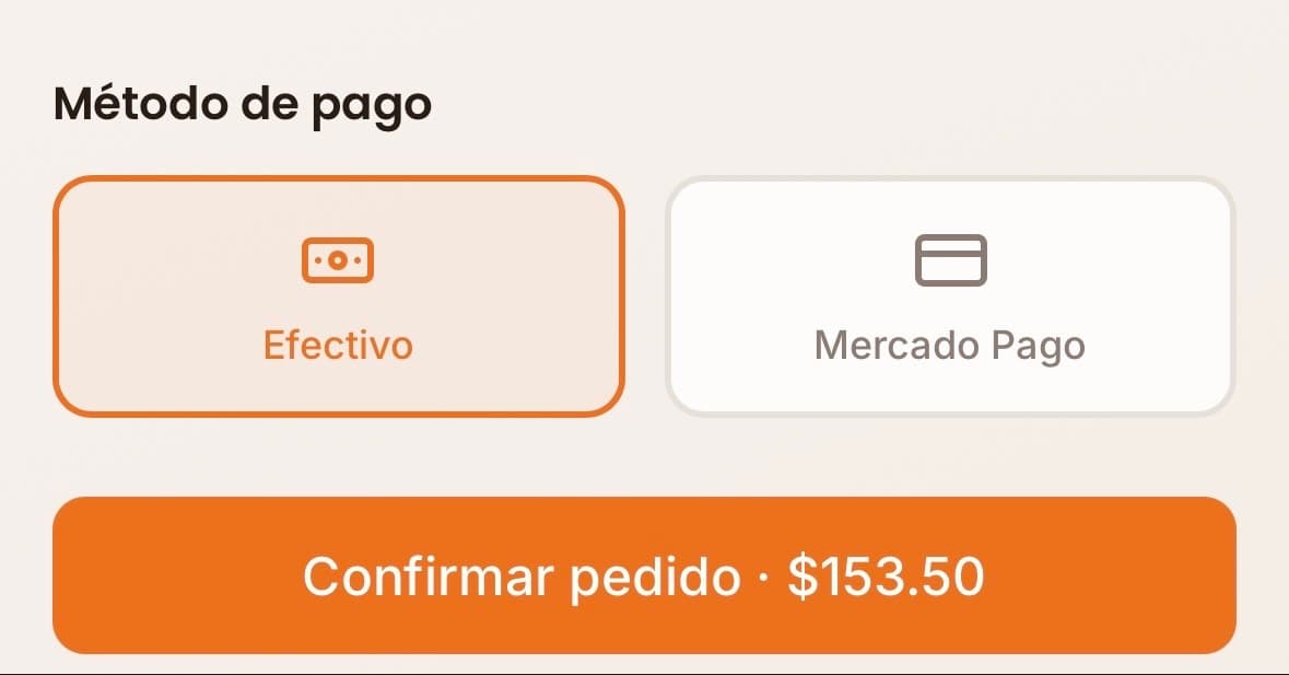 Paga con Mercado Pago o en efectivo